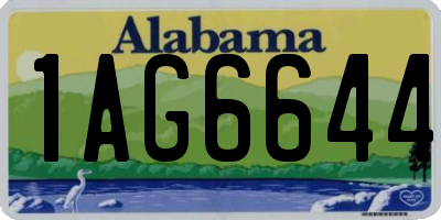 AL license plate 1AG6644