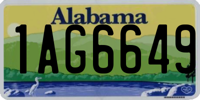 AL license plate 1AG6649