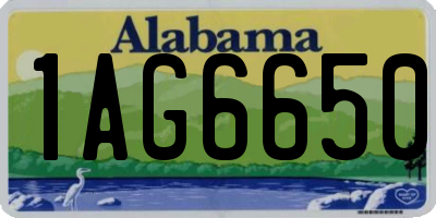 AL license plate 1AG6650