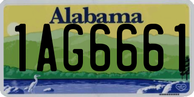 AL license plate 1AG6661