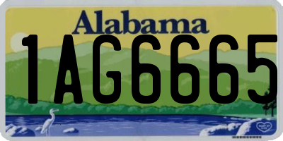 AL license plate 1AG6665