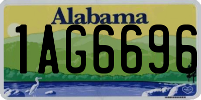 AL license plate 1AG6696
