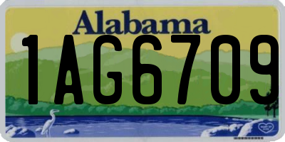 AL license plate 1AG6709