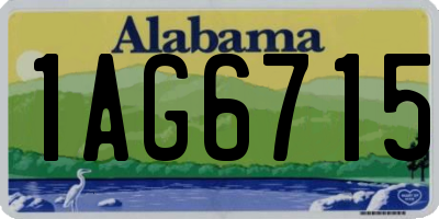 AL license plate 1AG6715