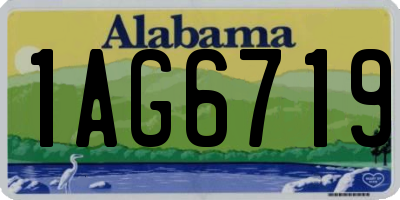 AL license plate 1AG6719