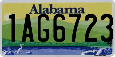 AL license plate 1AG6723