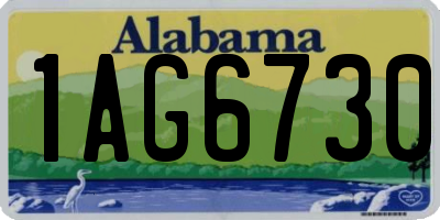 AL license plate 1AG6730