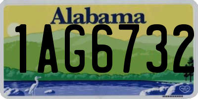 AL license plate 1AG6732