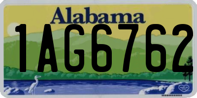 AL license plate 1AG6762