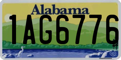 AL license plate 1AG6776