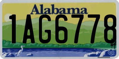 AL license plate 1AG6778