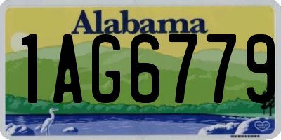 AL license plate 1AG6779