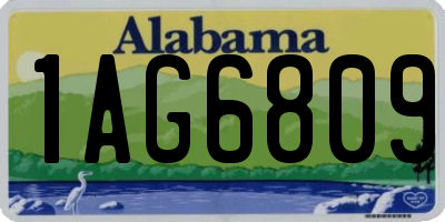 AL license plate 1AG6809