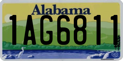 AL license plate 1AG6811