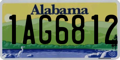AL license plate 1AG6812