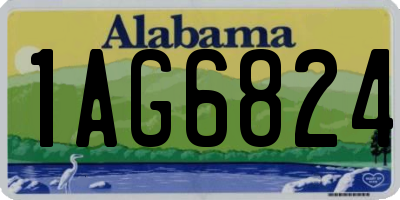 AL license plate 1AG6824