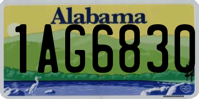 AL license plate 1AG6830