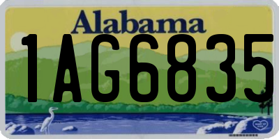 AL license plate 1AG6835