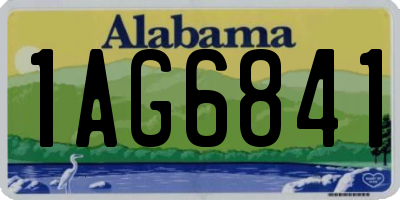 AL license plate 1AG6841