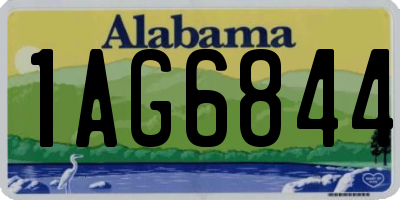 AL license plate 1AG6844