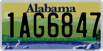AL license plate 1AG6847