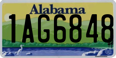 AL license plate 1AG6848