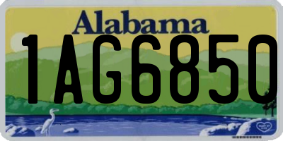 AL license plate 1AG6850
