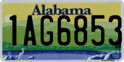 AL license plate 1AG6853