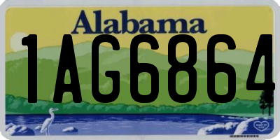 AL license plate 1AG6864
