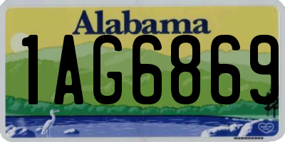 AL license plate 1AG6869