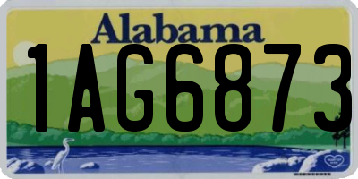 AL license plate 1AG6873