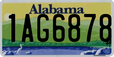 AL license plate 1AG6878