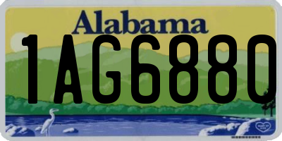 AL license plate 1AG6880