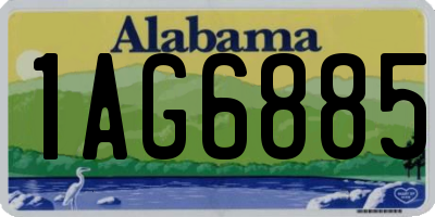 AL license plate 1AG6885