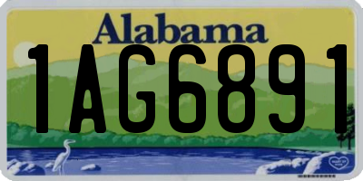AL license plate 1AG6891