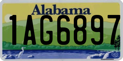 AL license plate 1AG6897
