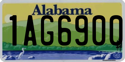 AL license plate 1AG6900