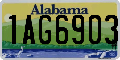 AL license plate 1AG6903