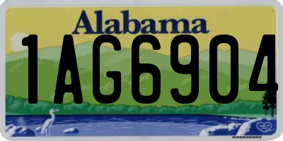 AL license plate 1AG6904