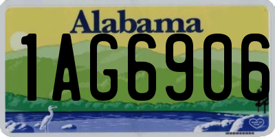 AL license plate 1AG6906