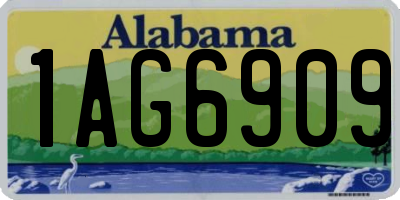 AL license plate 1AG6909