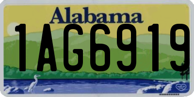 AL license plate 1AG6919