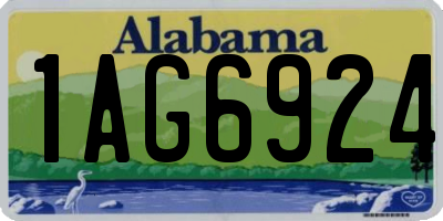 AL license plate 1AG6924