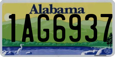 AL license plate 1AG6937