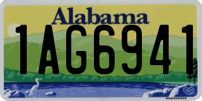 AL license plate 1AG6941
