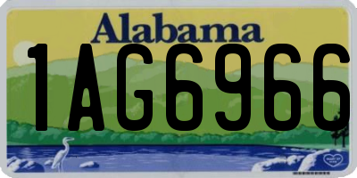 AL license plate 1AG6966