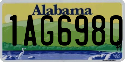 AL license plate 1AG6980