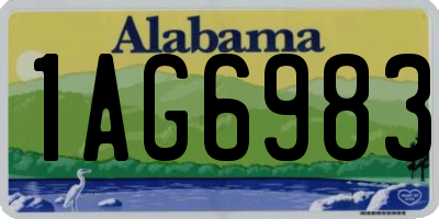AL license plate 1AG6983