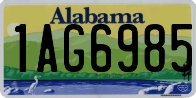AL license plate 1AG6985