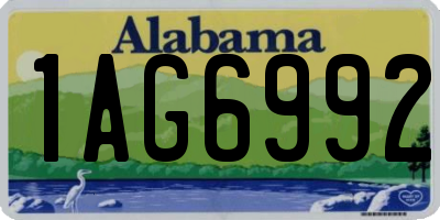 AL license plate 1AG6992